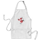 Tablier Aquarelle Ladybug Personnalisé Adulte Apron (Devant)
