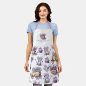 Tablier Aquarelle Lavender Flower Shop (Porté)