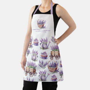 Tablier Aquarelle Lavender Flower Shop
