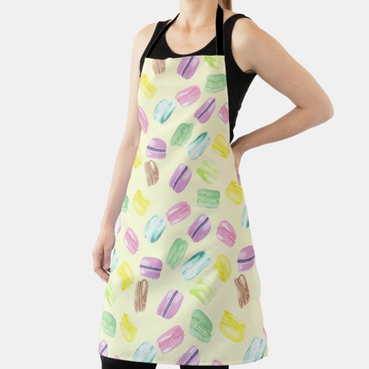 Tablier Aquarelle Macarons français | Macarons (Insitu)