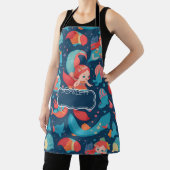 Tablier Aquarelle mignonne sirène Motif colorée (Insitu)