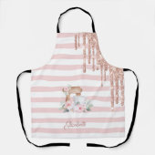 Tablier Aquarelle Mixer, Fleurs, Parties scintillant Drive (Recto)