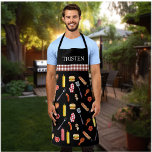 Tablier Aquarelle Motif barbecue Grill Fumeur Apro<br><div class="desc">Cette conception peut être personnalisée en choisissant l'option personnaliser pour ajouter du texte ou apporter d'autres modifications. Si ce produit a la possibilité de transférer la conception à un autre article, s'il vous plaît assurez-vous d'ajuster la conception pour s'adapter si nécessaire. Contactez-moi à colorflowcreations@gmail.com si vous souhaitez avoir cette conception...</div>