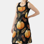 Tablier Aquarelle motif transparent avec citrouille (Insitu)