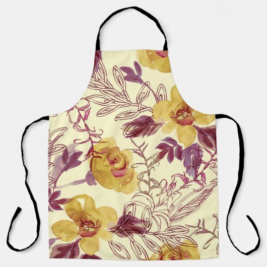 Tablier Aquarelle Motif transparent avec élément profilé (Recto)