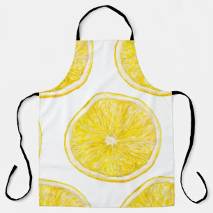 Tablier Aquarelle motif transparent avec tranche mûre