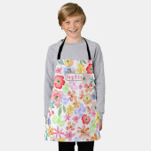 Tablier Aquarelle murale Whimsical personnalisée (Porté)