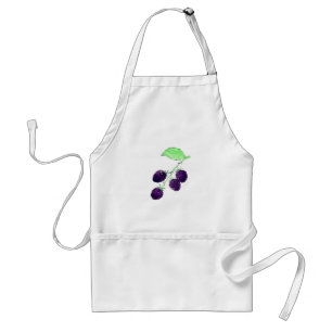 Tablier Aquarelle Mûre Violette Botanique