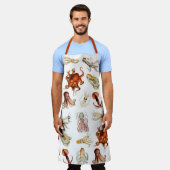 Tablier Aquarelle Octopus Cephalopod Océan Animaux (Porté)