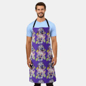 Tablier Aquarelle Pansy Fleur Floral Cuisine Apron (Porté)