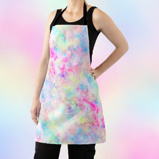 Tablier Aquarelle Pastel Rainbow Tie Dye