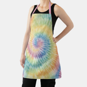 Tablier Aquarelle Pastel Rainbow Tie Dye