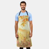 Tablier Aquarelle Pays Forêt Paysage Art (Porté)