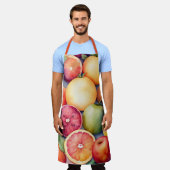 Tablier Aquarelle Peinture de fruits assortés (Porté)