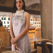 Tablier Aquarelle personnalisée Monogramme Floral