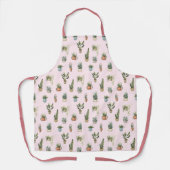 Tablier Aquarelle Plantes et fleurs pointillés (Recto)