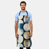 Tablier Aquarelle points cassés, Effet coloré. (Porté)