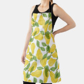 Tablier Aquarelle Poires : Motif peint à la main (Insitu)