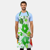 Tablier Aquarelle Pop Art Floral (Porté)