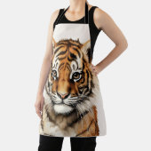 Tablier Aquarelle Portrait d'un petit tigre (Insitu)