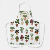 Tablier Aquarelle Poted Plante Terracotta Nom des pots (Recto)