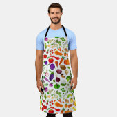 Tablier Aquarelle Rainbow Vegetables Vegetables Motif (Porté)