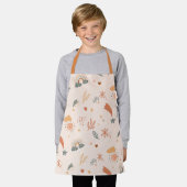 Tablier Aquarelle Retro Boho Arc-en-ciel neutre (Porté)