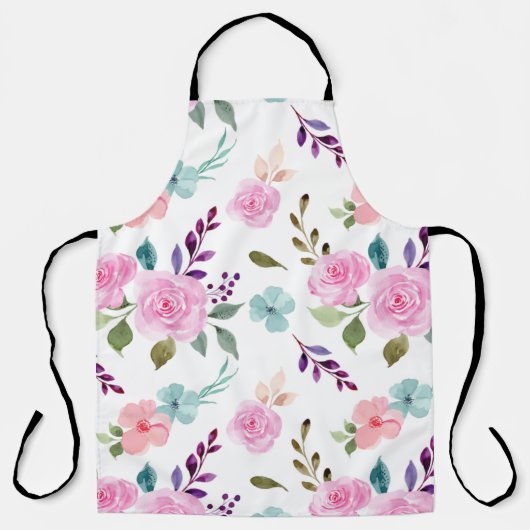 Tablier Aquarelle rose (Recto)