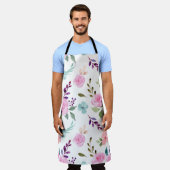 Tablier Aquarelle rose (Porté)