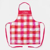 Tablier Aquarelle rose chaud plissé (Recto)