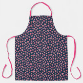 Tablier Aquarelle rose coeur amour motif (Recto)