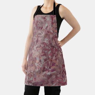Tablier Aquarelle rouge Brown gris de luxe Art Abstrait
