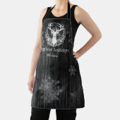 Tablier Aquarelle rustique renne blanc Personnalisé (Insitu)