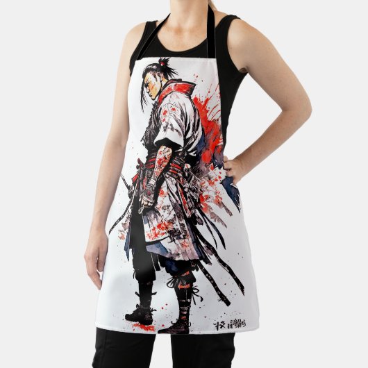 Tablier Aquarelle Samurai Apron - Esprit guerrier (Insitu)