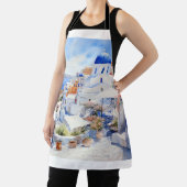 Tablier Aquarelle Santorin (Insitu)