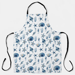 Tablier Aquarelle sous le Motif de mer
