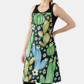 Tablier Aquarelle Succulente Cactus Motif Floral (Insitu)