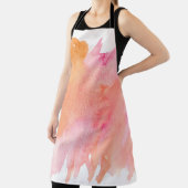 Tablier Aquarelle texture rose orange (Insitu)