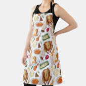 Tablier Aquarelle Thankesgiving diner diner (Insitu)