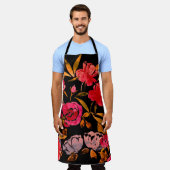 Tablier Aquarelle transparente motif avec simple dessiné à (Porté)