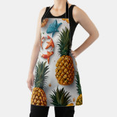 Tablier Aquarelle tropicale ananas Motif sans couture (Insitu)