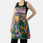 Tablier Aquarelle tropicale Floral Personnalisé (Insitu)