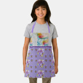 Tablier Aquarelle Unicorne Peinture Purple Womans Apron (Insitu)