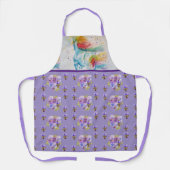 Tablier Aquarelle Unicorne Peinture Purple Womans Apron (Recto)