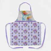 Tablier Aquarelle Unicorne Peinture Purple Womans Apron (Recto)