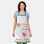 Tablier Aquarelle vacances PERSONNALISER grand-mère (Porté)