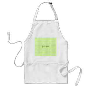Tablier Aquarelle vert plaid ginham personnalisé ajouter t