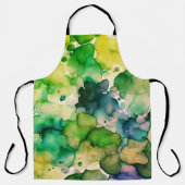 Tablier Aquarelle verte (Recto)
