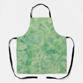 Tablier Aquarelle verte jaune blanc de luxe Art Abstrait (Recto)