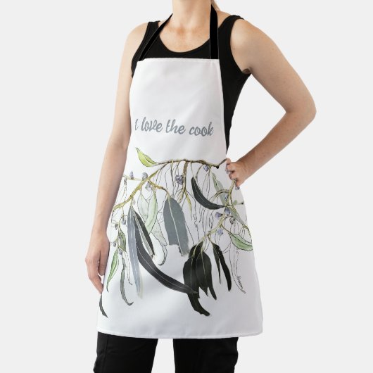 Tablier aquarelle verte pâle (Insitu)